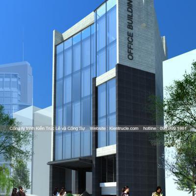 Mẫu tòa nhà văn phòng 6 tầng đẹp