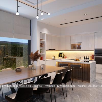 Thiết kế phòng ăn và bếp đẹp